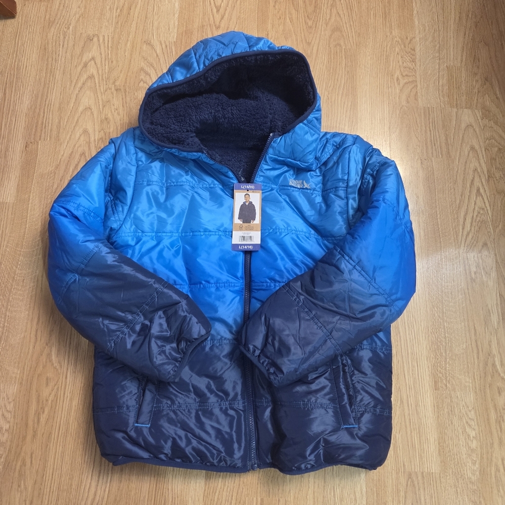 Kids Blue Puffer Jacket